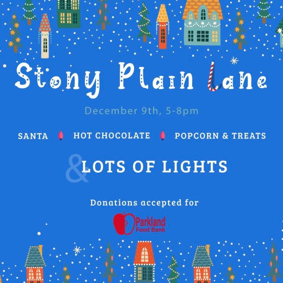 Stony Plain Lane Light Up , Stony Plain Lane, December 9 2023
