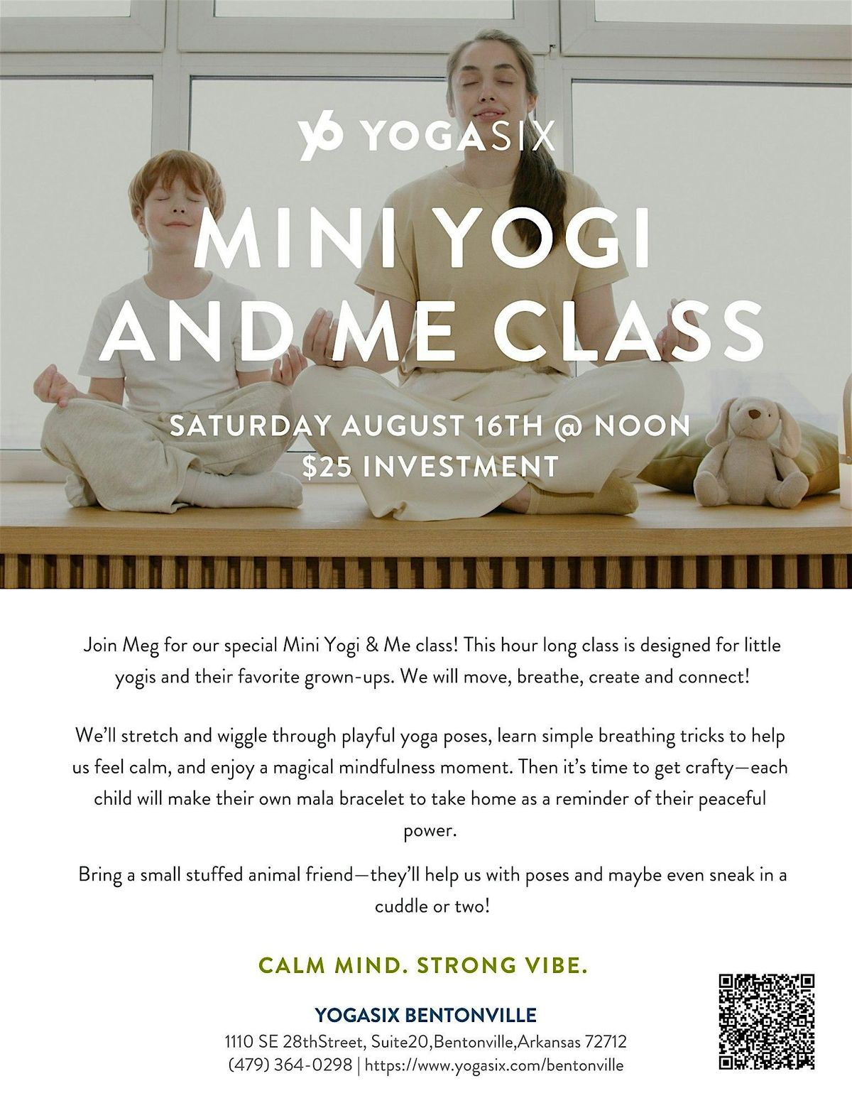 Mini Yogi & Me Class, 16 August | Event in Bentonville | AllEvents