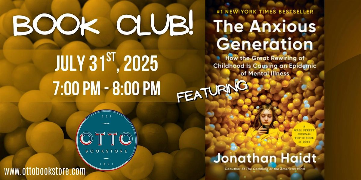 Book Club: The Anxious Generation | Event in Williamsport | AllEvents