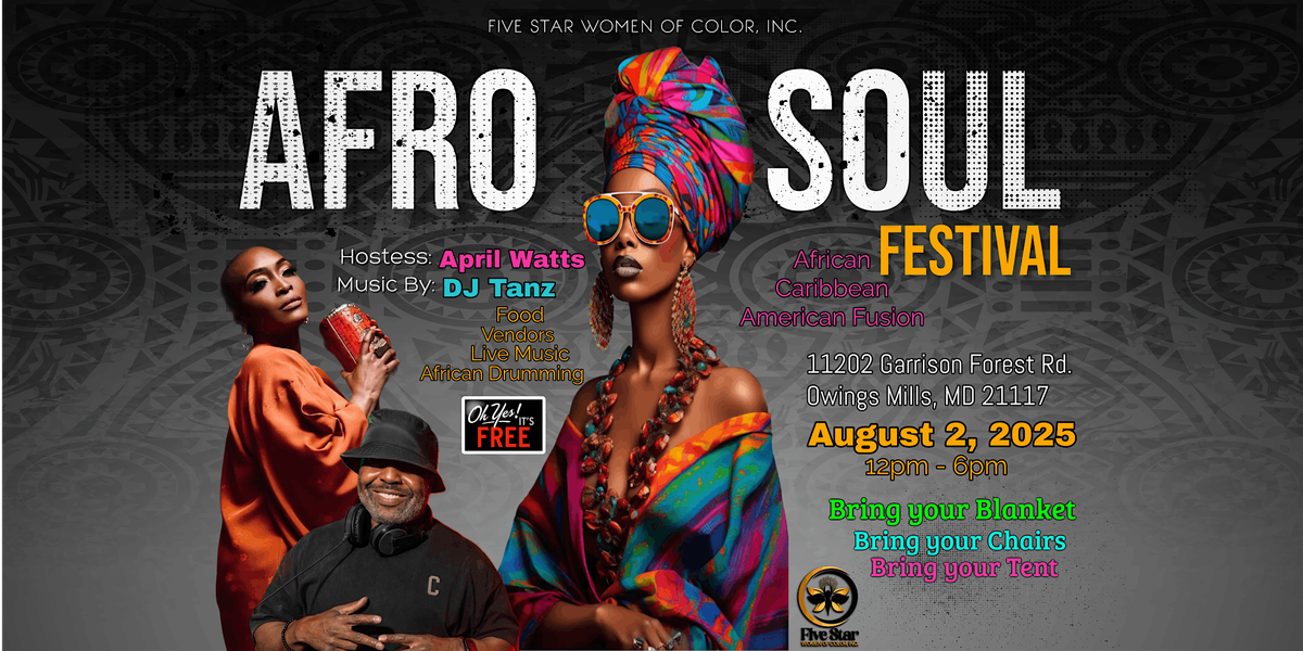 Afro Soul Festival 2025, 2 August | Event in Owings Mills | AllEvents