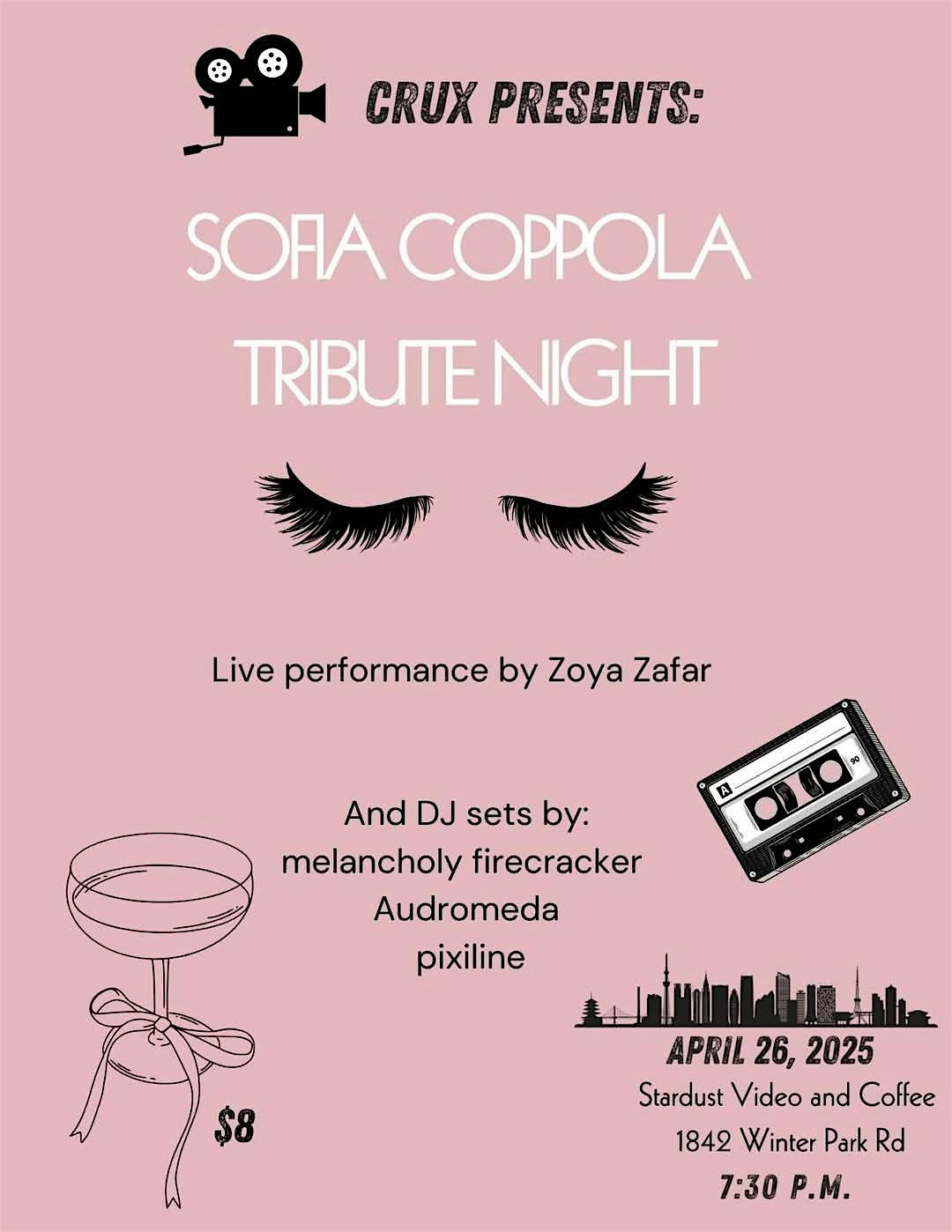 CRUX presents: Sofia Coppola Tribute Night with Zoya Zafar | Event in Orlando | AllEvents