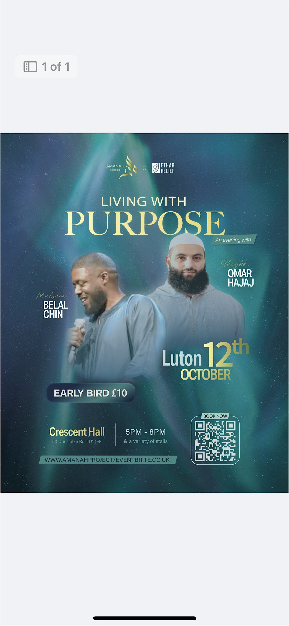 Living with Purpose, 12 October | Event in Luton | AllEvents