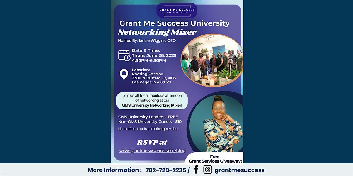 Grant Me Success University Networking Mixer | Event in Las Vegas | AllEvents