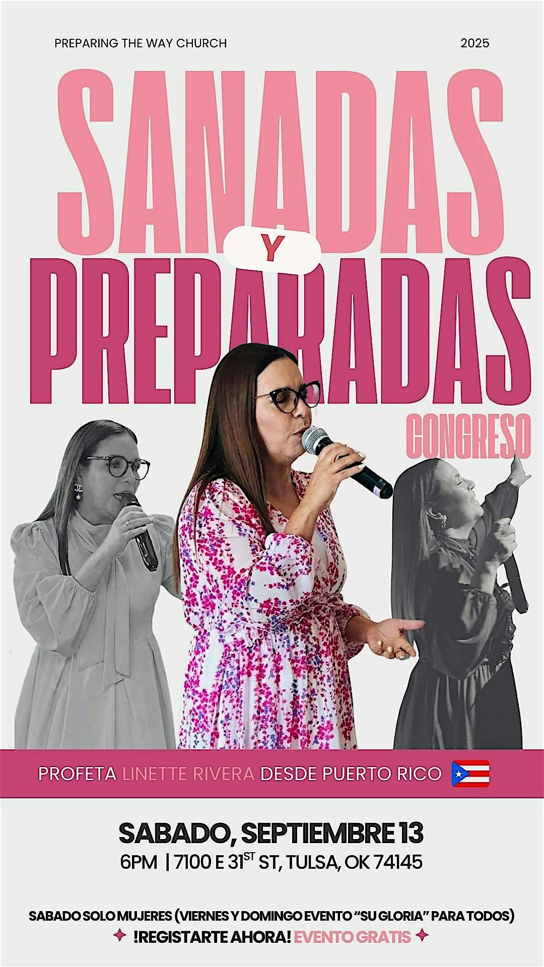 Sanadas Y Preparadas (Preparing the Way Iglesia), 13 September | Event in Tulsa | AllEvents