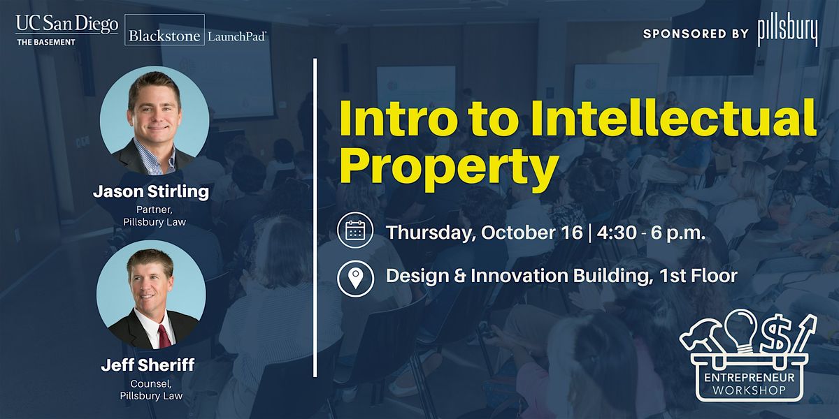Intro to Intellectual Property, 16 October | Event in La Jolla | AllEvents