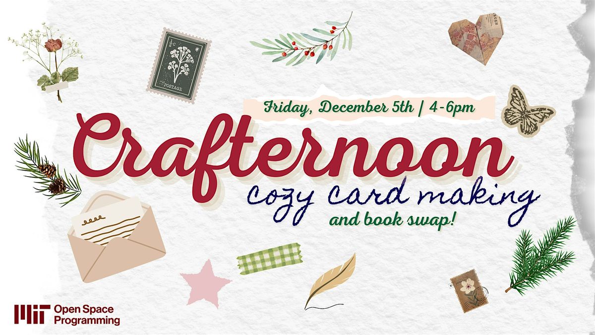 Crafternoon: Cozy Cards & Book Swap, 5 December | Event in Cambridge | AllEvents