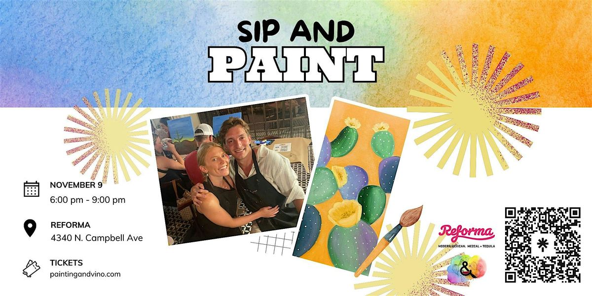 Fall Cactus Paint and Sip at Reforma, 9 November | Event in Tucson | AllEvents