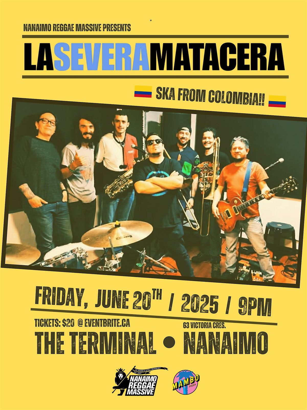 La Severa Matacera - Colombian Ska in Nanaimo!, 20 June | Event in Nanaimo | AllEvents