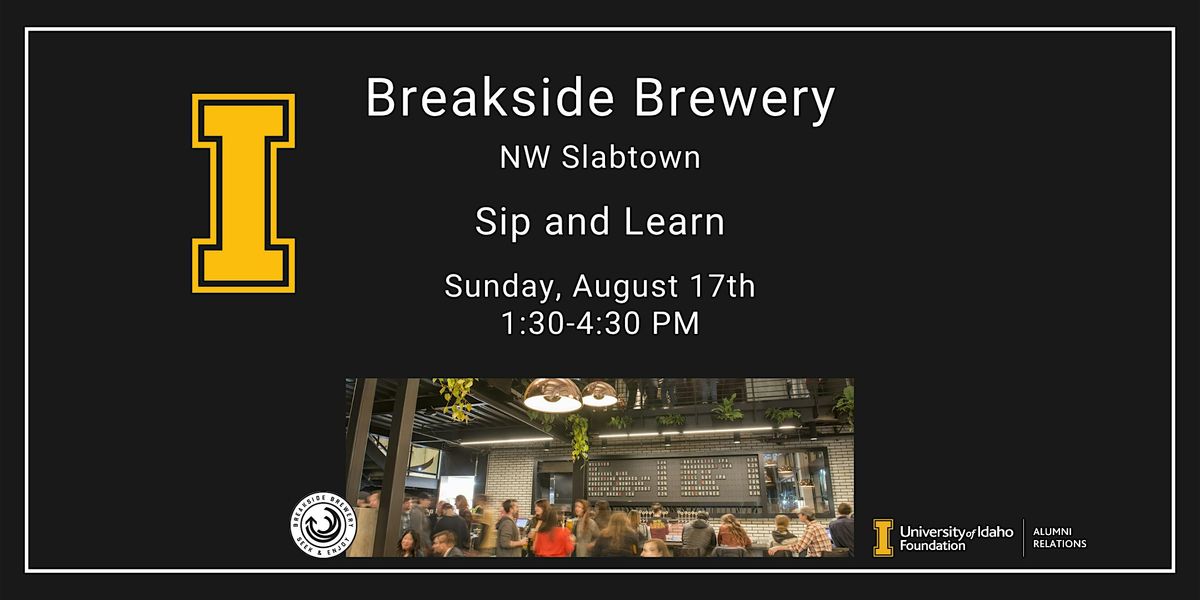 Vandals on Tap: A Sip & Learn at Breakside Brewery, 17 August | Event in Portland | AllEvents