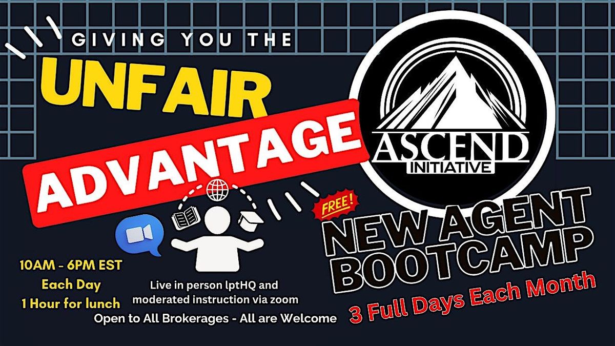 NEW AGENT BOOTCAMP - May 27th, 28th & 29th, 27 May | Event in Lake Mary | AllEvents