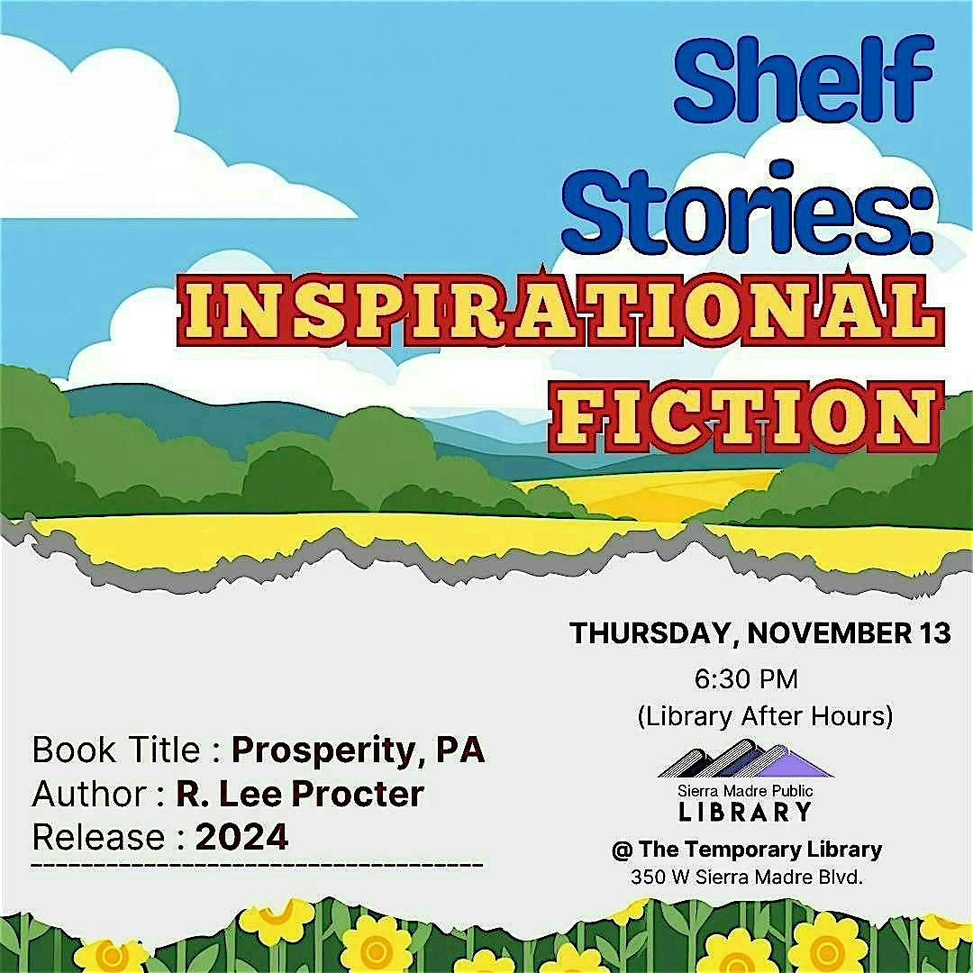Shelf Stories: Tales from the Inspirational Fiction Shelf, 13 November | Event in Sierra Madre | AllEvents