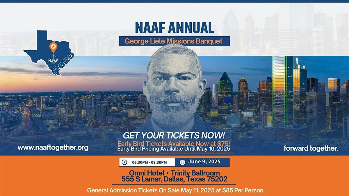 NAAF George Liele Missions Banquet 2025, 9 June | Event in Dallas | AllEvents