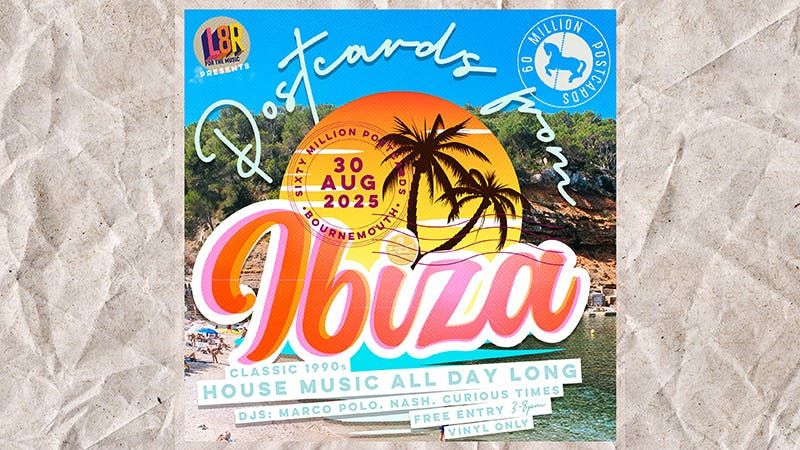POSTCARDS FROM IBIZA, 30 August | Event in Bournemouth | AllEvents
