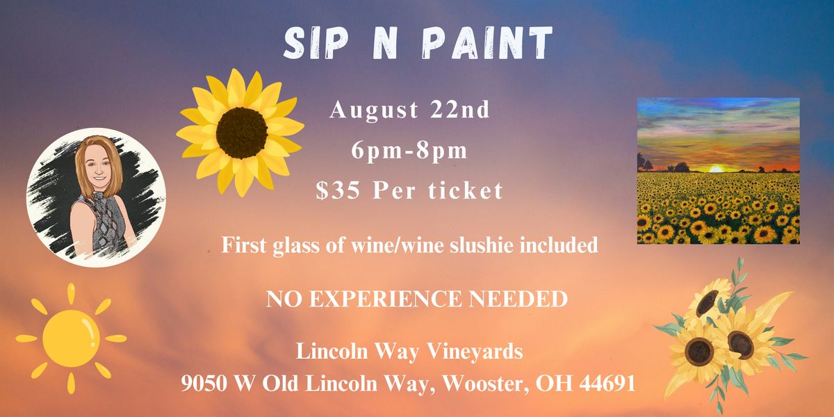 Sip N Paint, 22 August | Event in Wooster | AllEvents