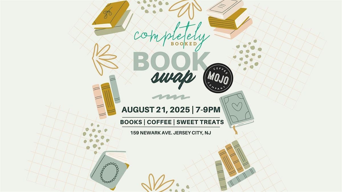 Copy of Completely Booked Book Swap, 21 August | Event in Jersey City | AllEvents