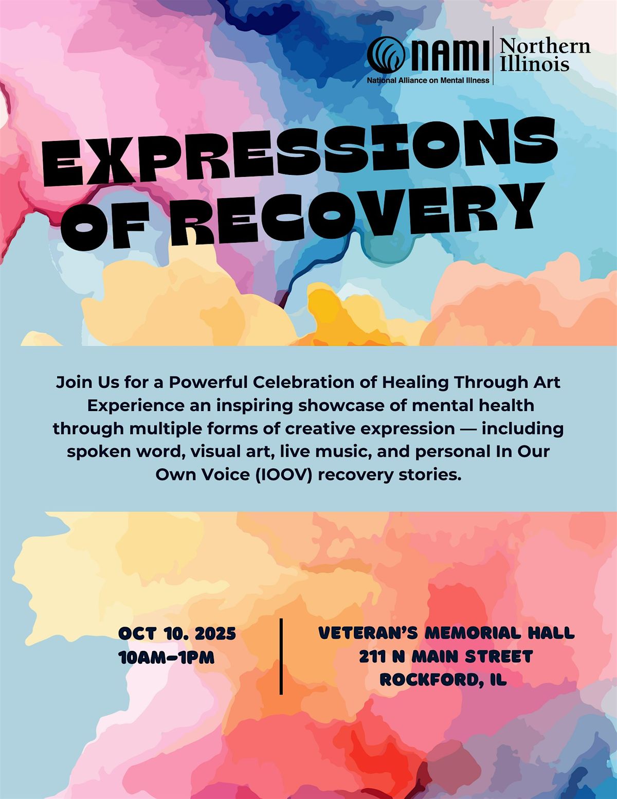Expressions of Recovery, 10 October | Event in Rockford | AllEvents