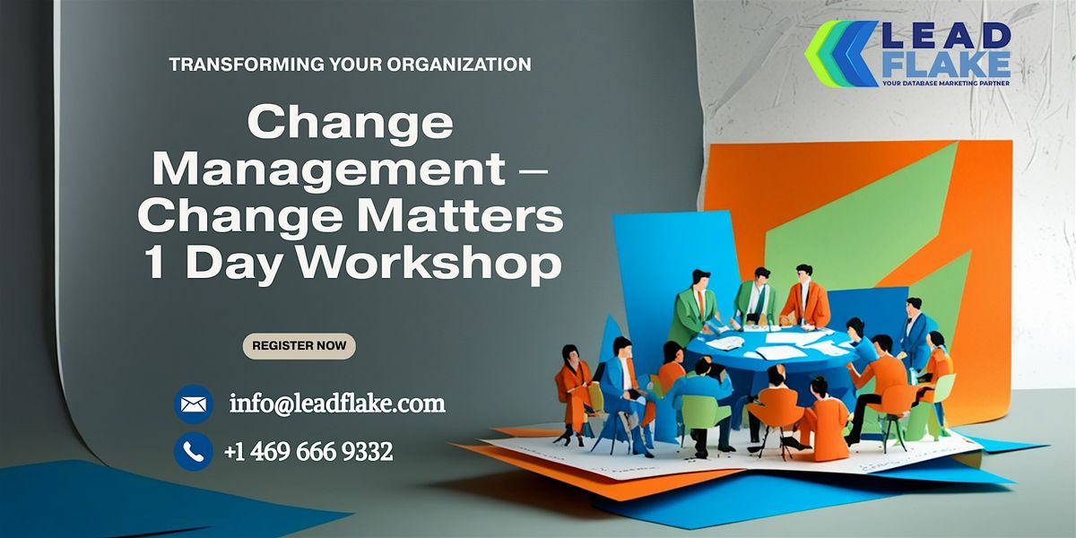 Change Management – Change Matters | 1 Day Workshop in Dundee | Event in Dundee | AllEvents