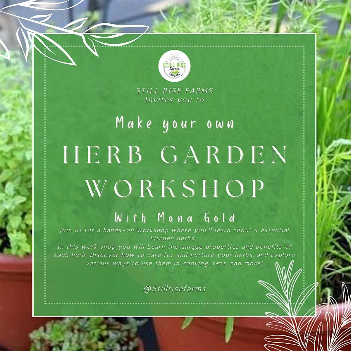 HERB GARDEN WORKSHOP, 2 August | Event in Perkasie | AllEvents