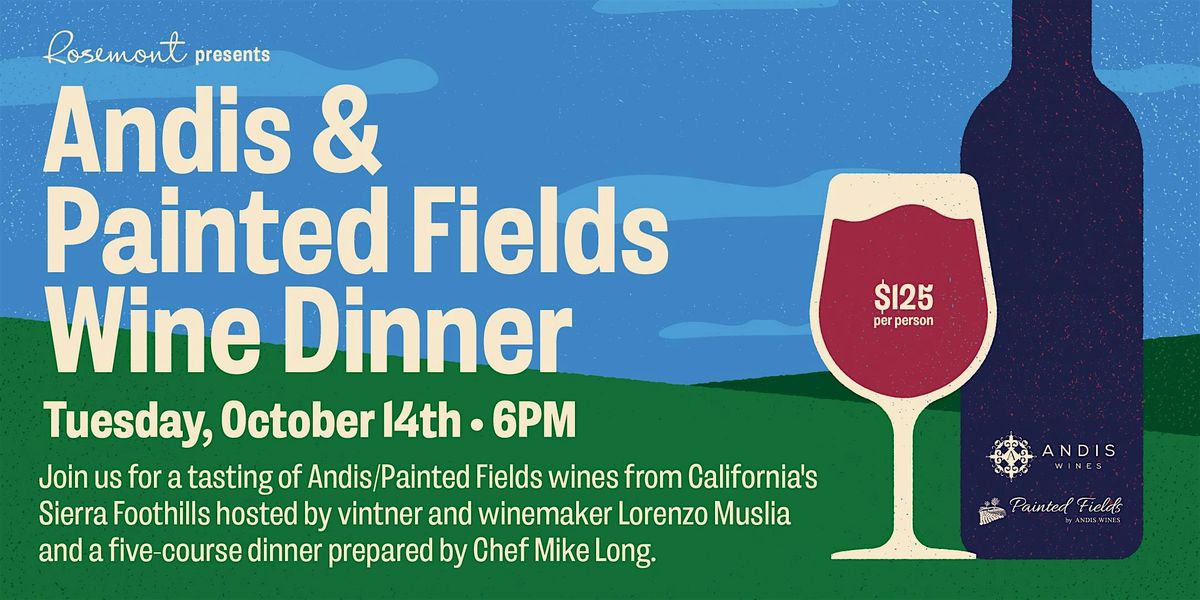 Andis & Painted Fields Wine Dinner, 14 October | Event in Charlotte | AllEvents