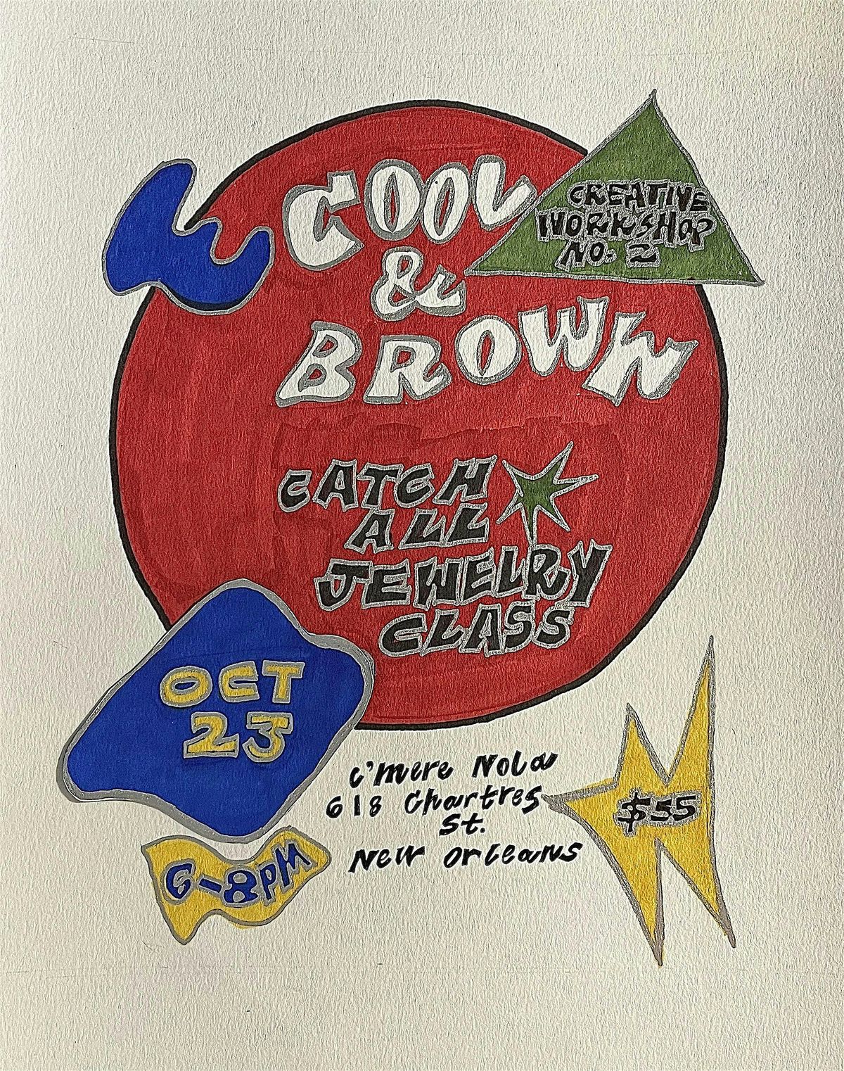 Cool & Brown: Creative Workshop No. 2, 23 October | Event in New Orleans | AllEvents
