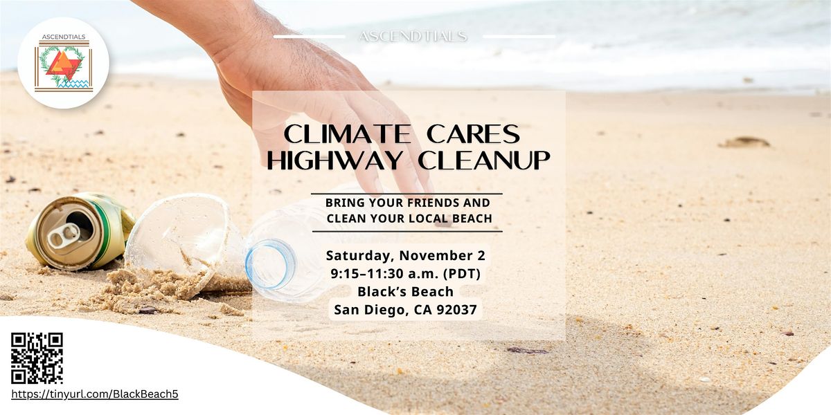 ASCENDtials Climate Cares Black's Beach Cleanup | Event in San Diego | AllEvents