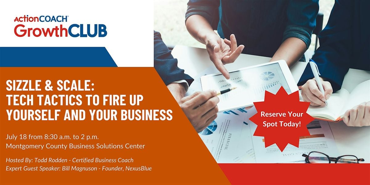 GrowthCLUB - Sizzle & Scale: Tech Tactics to Fire Up Your Business, 18 July | Event in Dayton | AllEvents