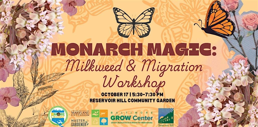 Monarch Magic: Milkweed & Migration Workshop, 17 October | Event in Baltimore | AllEvents