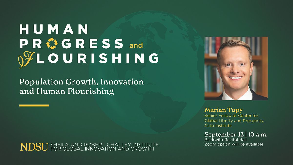 Marian Tupy | Population Growth, Innovation, and Human Flourishing, 12 September | Event in Fargo | AllEvents