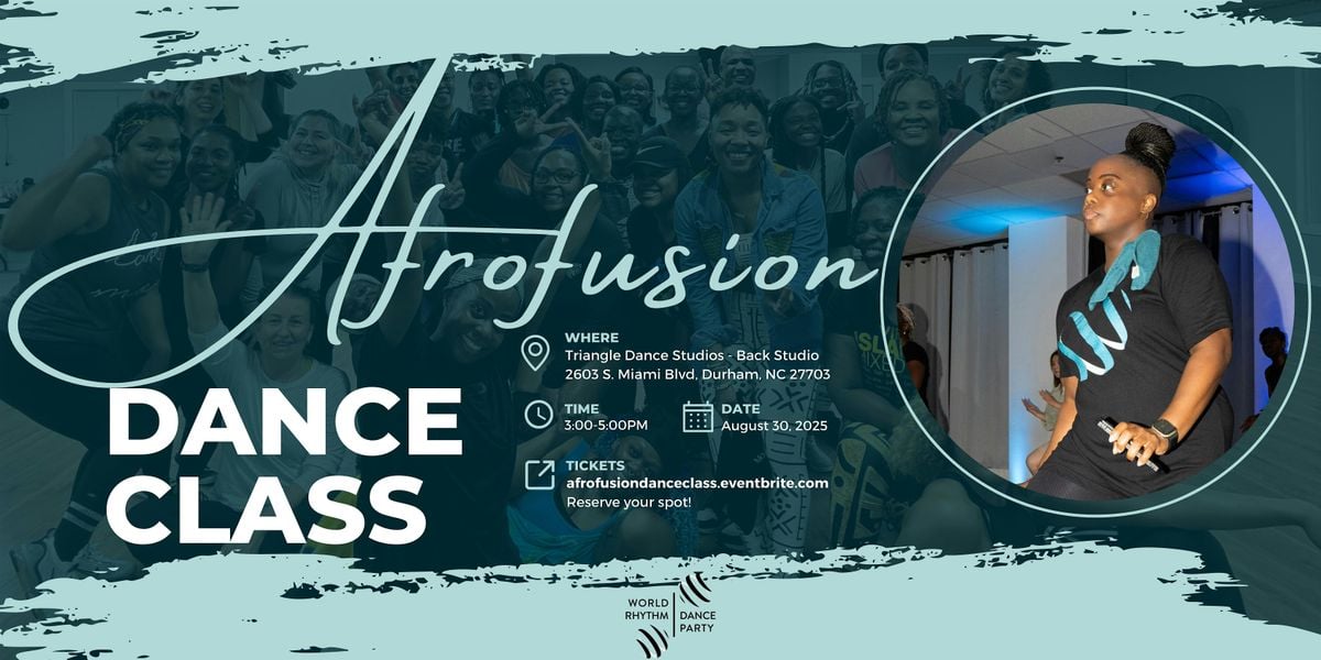 Afrofusion Dance Class, 30 August | Event in Durham | AllEvents