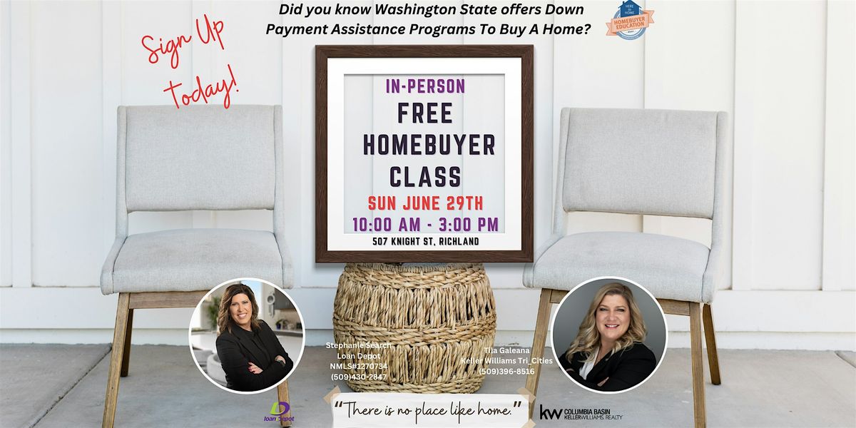 Free Homebuyer Class - WSHFC Sponsored - June 29th 2025, 29 June | Event in Richland | AllEvents