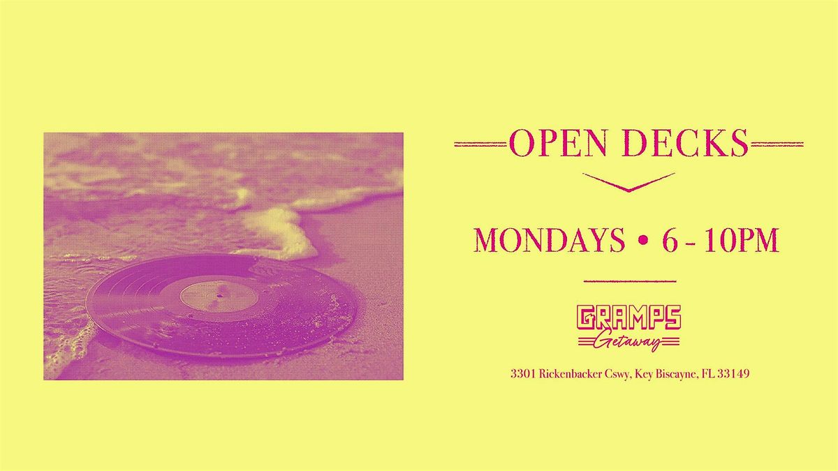 Open Decks, 26 May | Event in Key Biscayne | AllEvents