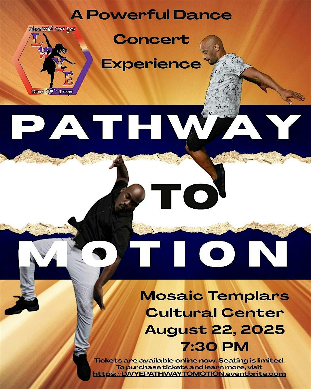 Listen With Your Eyes Dance Troupe "Pathway to Motion", 22 August | Event in Little Rock | AllEvents