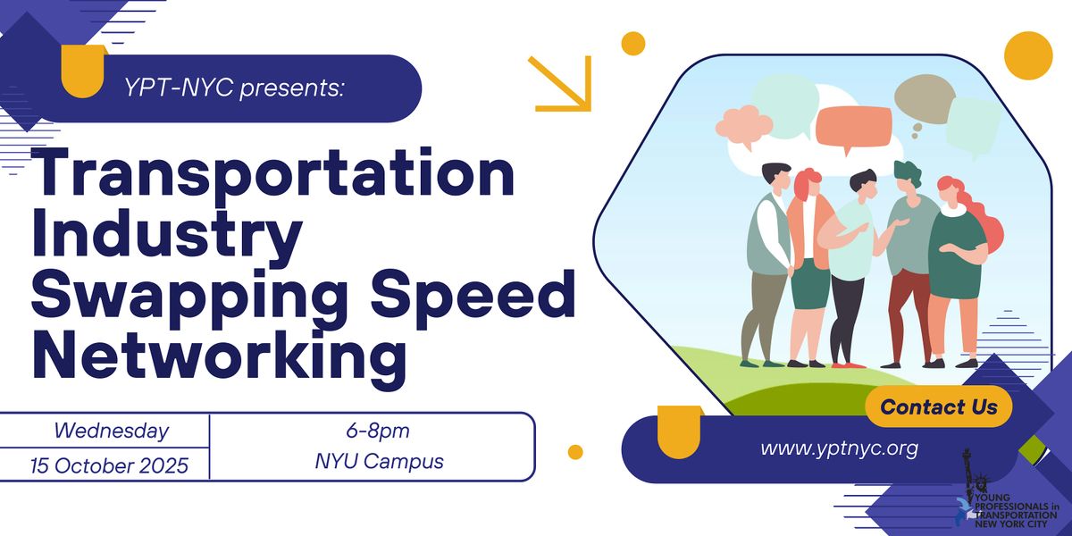 YPT-NYC Transportation Industry Swapping Speed Networking, 15 October | Event in New York | AllEvents