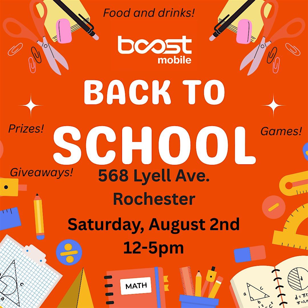 Boost Back to School Event, 2 August | Event in Rochester | AllEvents