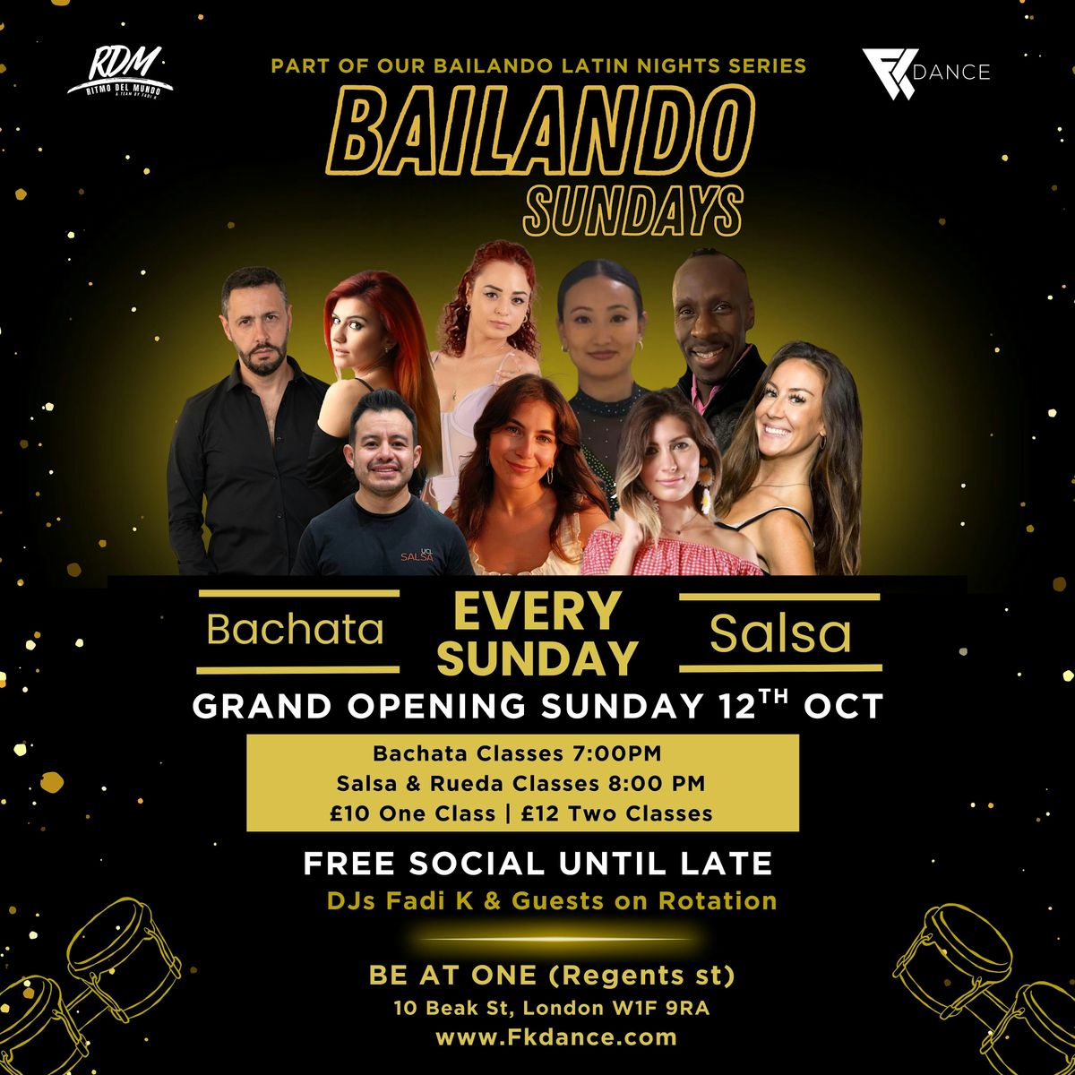 FREE Bachata Class & FREE Entry Every Sunday @ Be At One (Regents St) | Event in London | AllEvents