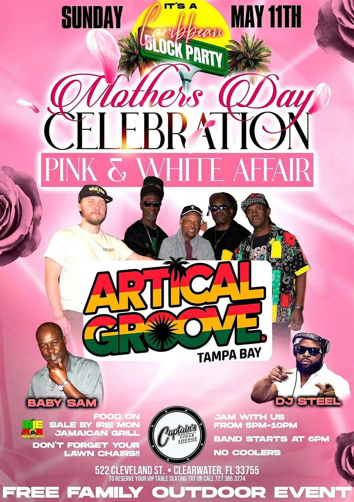 It's A Caribbean Block Party! Mother’s Day Celebration Pink & White Affair | Event in Clearwater | AllEvents