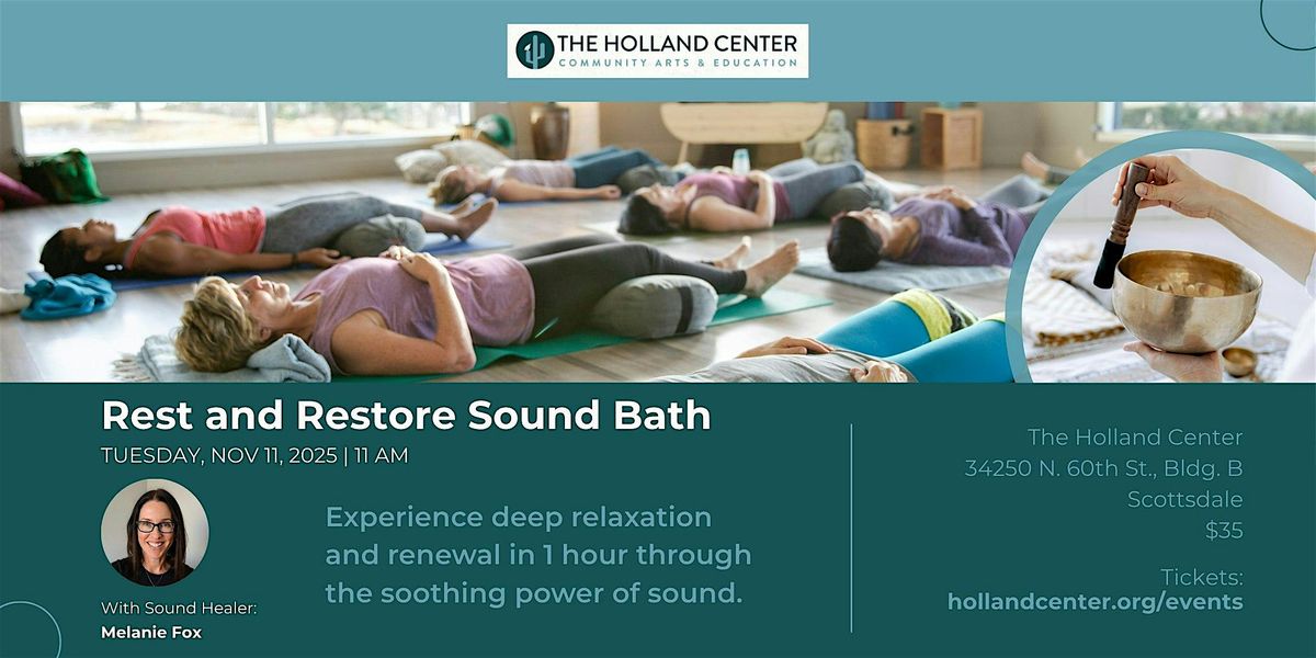 Rest and Restore Sound Bath, 11 November | Event in Scottsdale | AllEvents