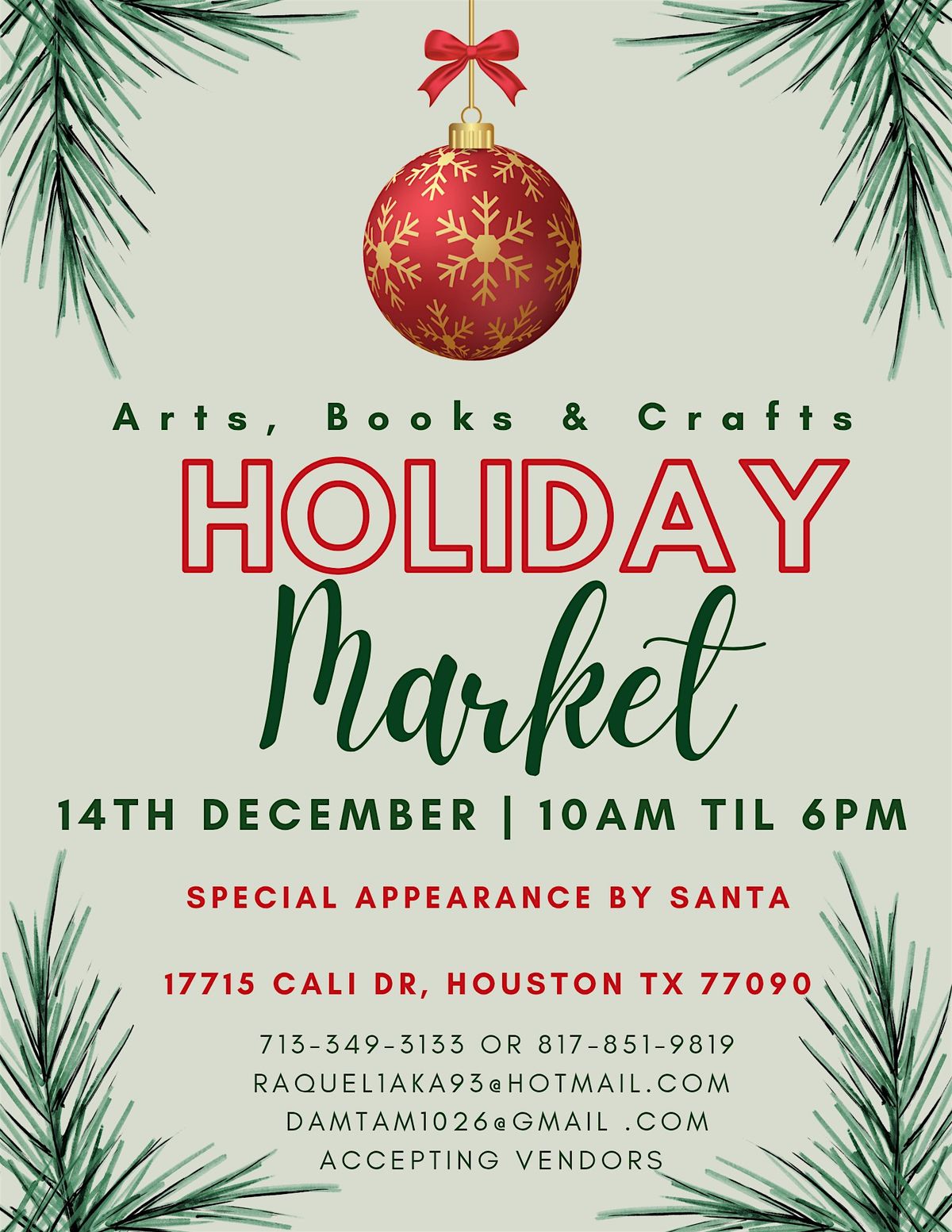 ABC Holiday Market, 14 December | Event in Houston | AllEvents