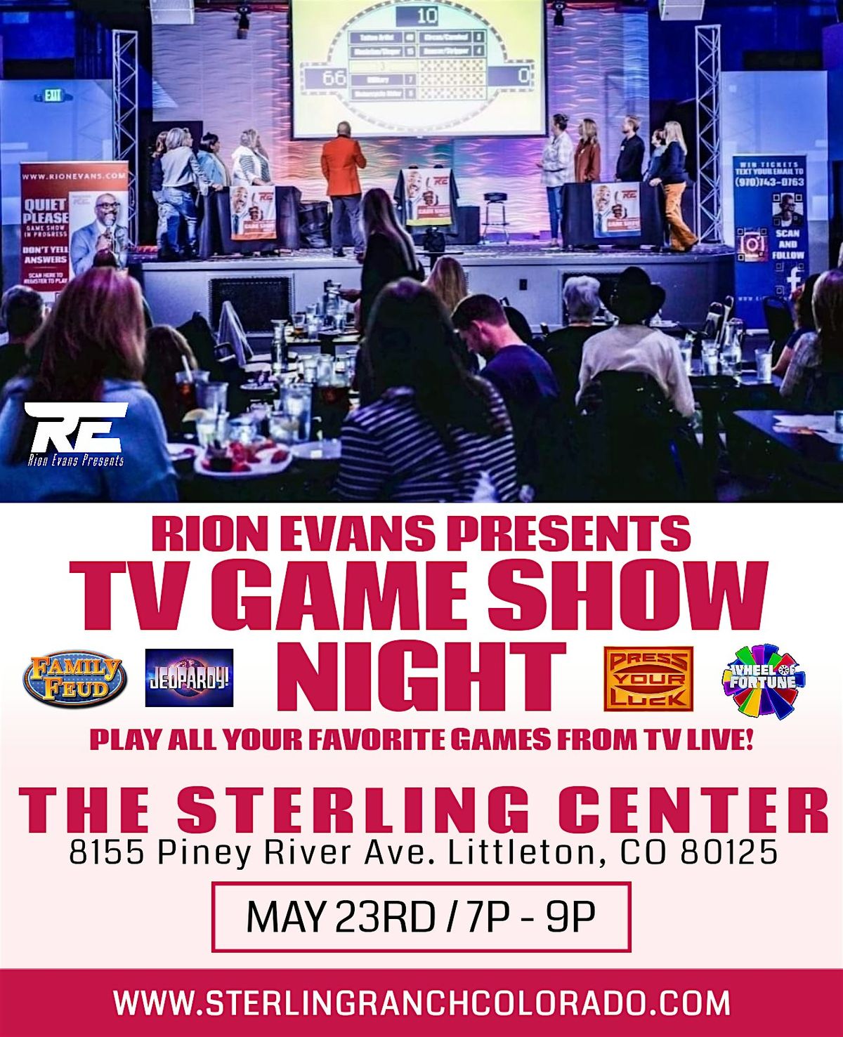 Rion Evans Presents TV Game Show Night at Sterling Ranch | Event in Littleton | AllEvents