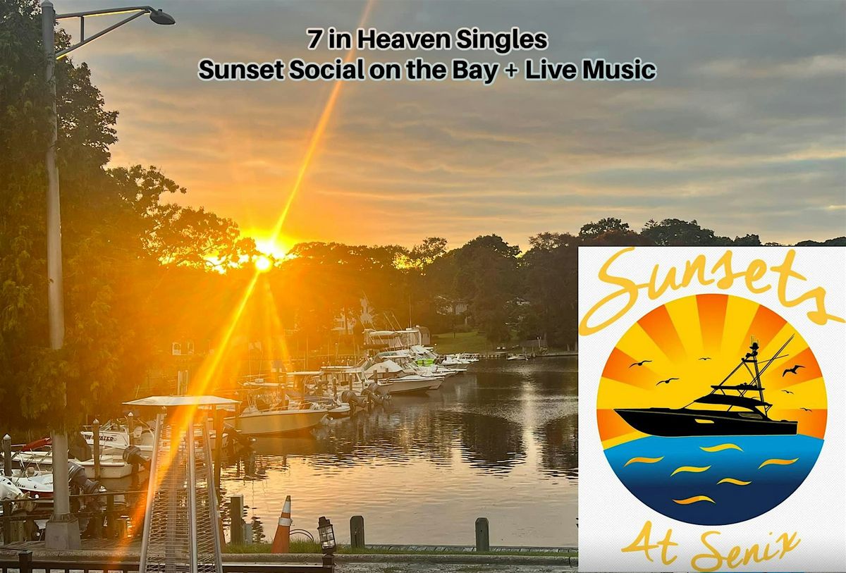 Singles Sunset Social on the Bay Live ♫ 40s 50s 60s Eastern Suffolk, 30 August | Event in Center Moriches
