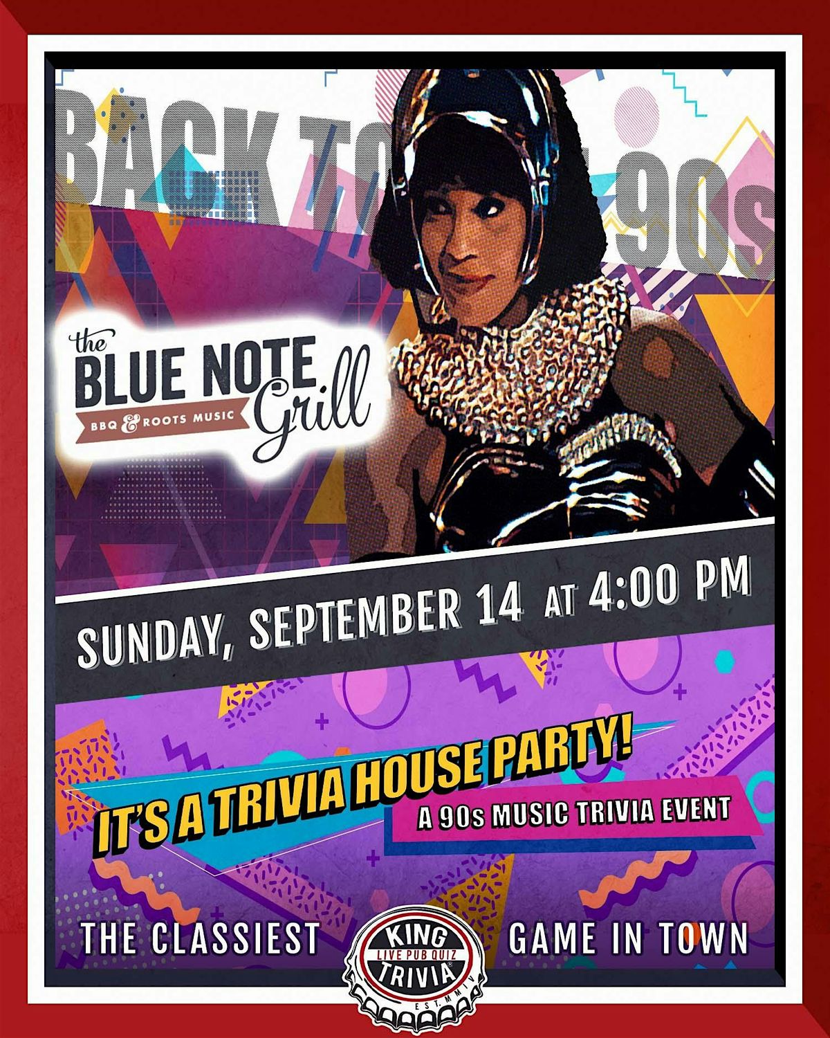 90's Music Trivia Night at The Blue Note Grill, 14 September | Event in Durham | AllEvents