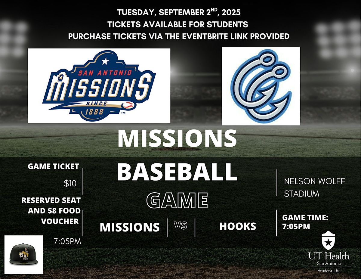 SA Missions Baseball Game, September 2, 2025 Nelson Wolff Stadium, 2 September | Event in San Antonio | AllEvents