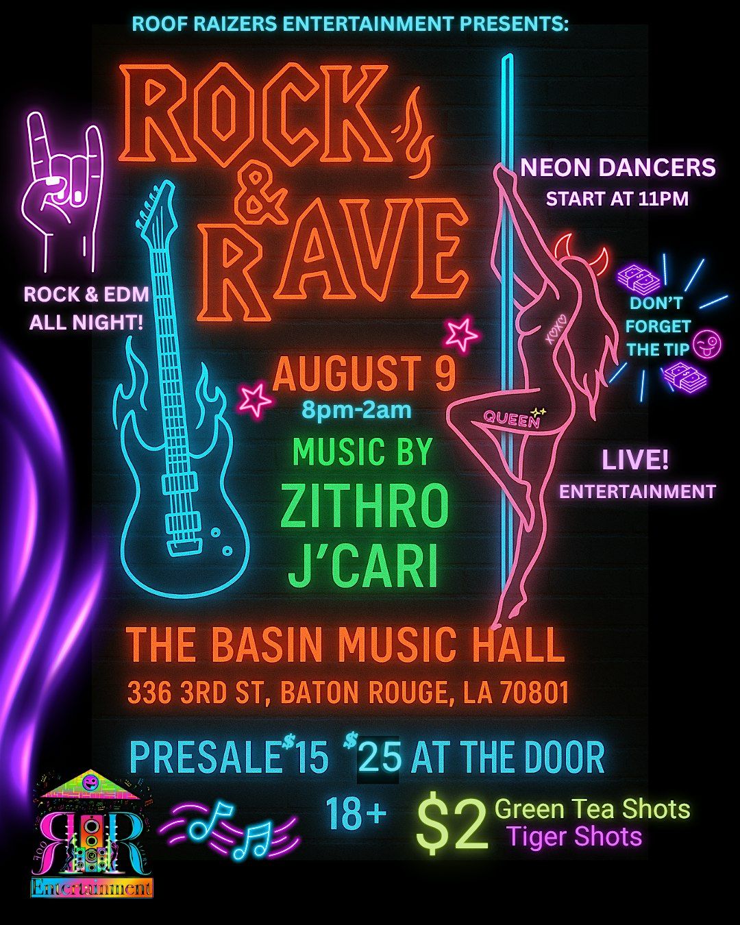 ROCK & RAVE, 9 August | Event in Baton Rouge | AllEvents