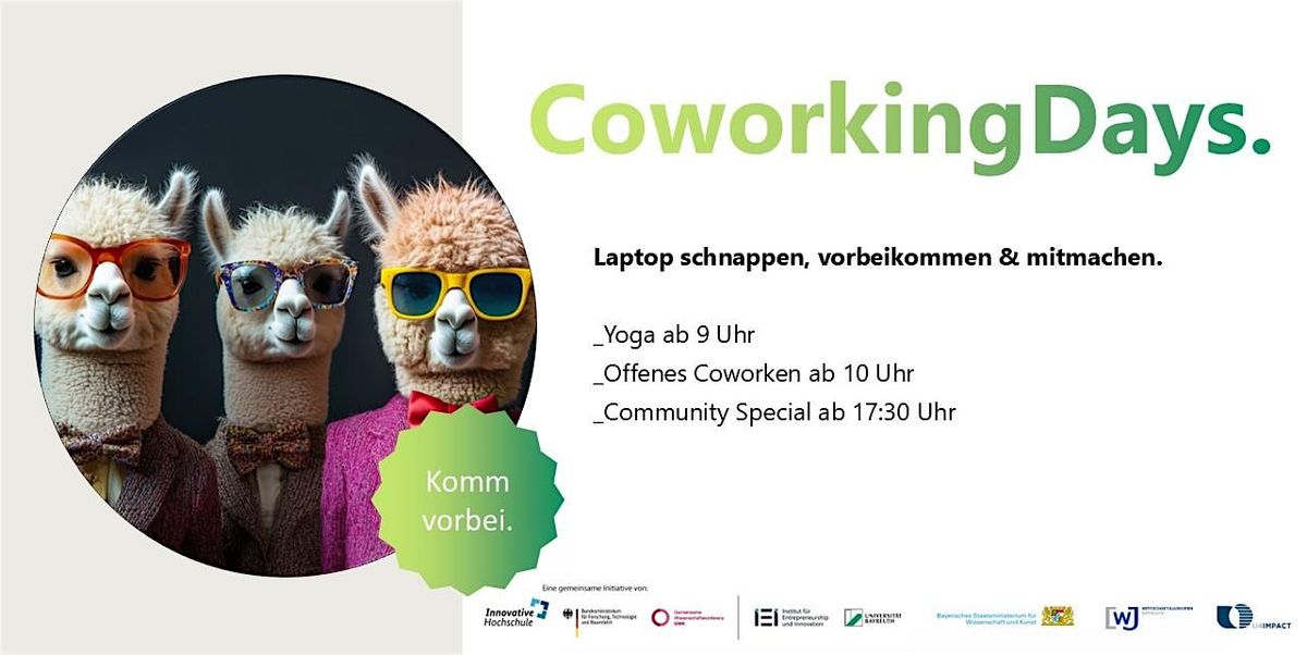 CoworkingDays, 28 October | Event in Bayreuth | AllEvents