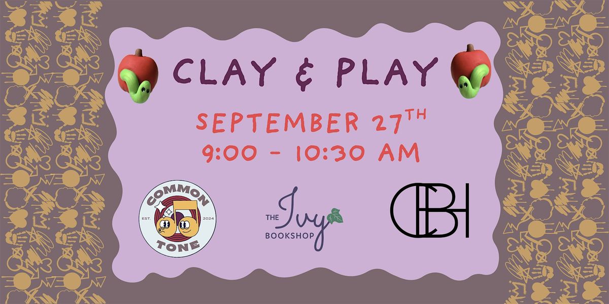 Clay & Play with Common Tone and Clay By Hillary, 27 September | Event in Baltimore | AllEvents