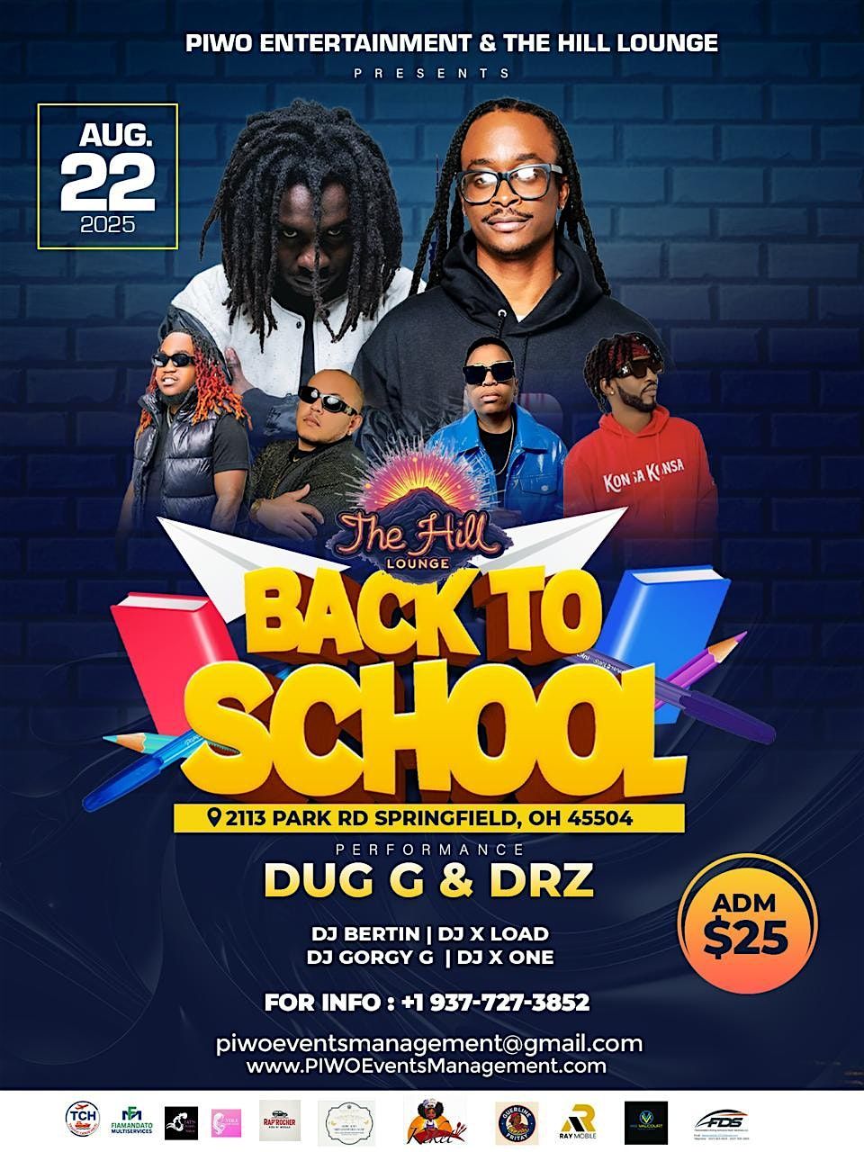 BACK TO SCHOOL Event @ The Hill Lounge - Springfield, 22 August | Event in Springfield | AllEvents