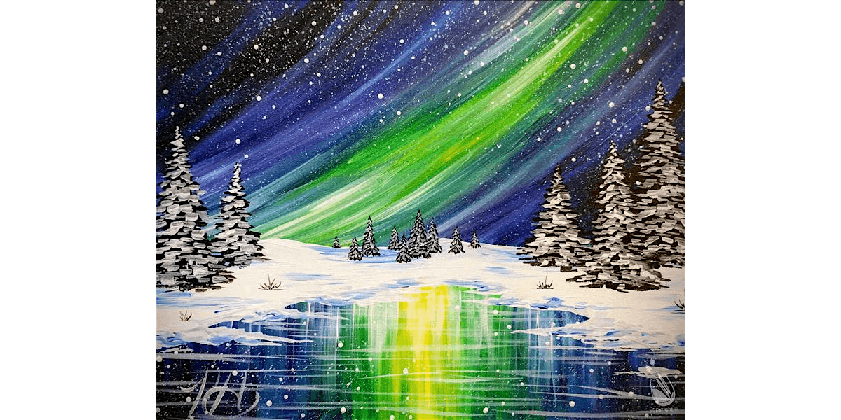 Striking Northern Lights - Paint and Sip in Houston | Classpop!™, 27 December | Event in Baytown | AllEvents