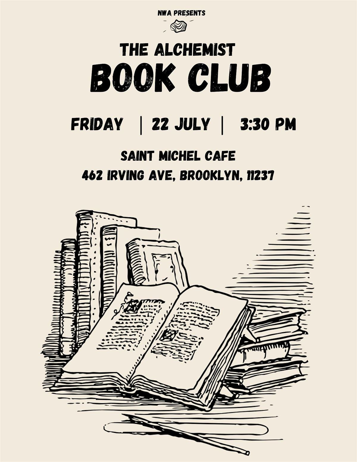 The Alchemist Book Club, 22 August | Event in Brooklyn | AllEvents