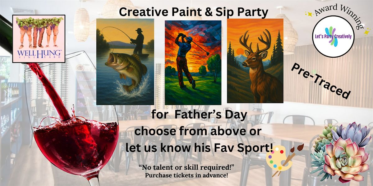 Paint & Sip Creatively for Father's Day | Event in Roanoke | AllEvents