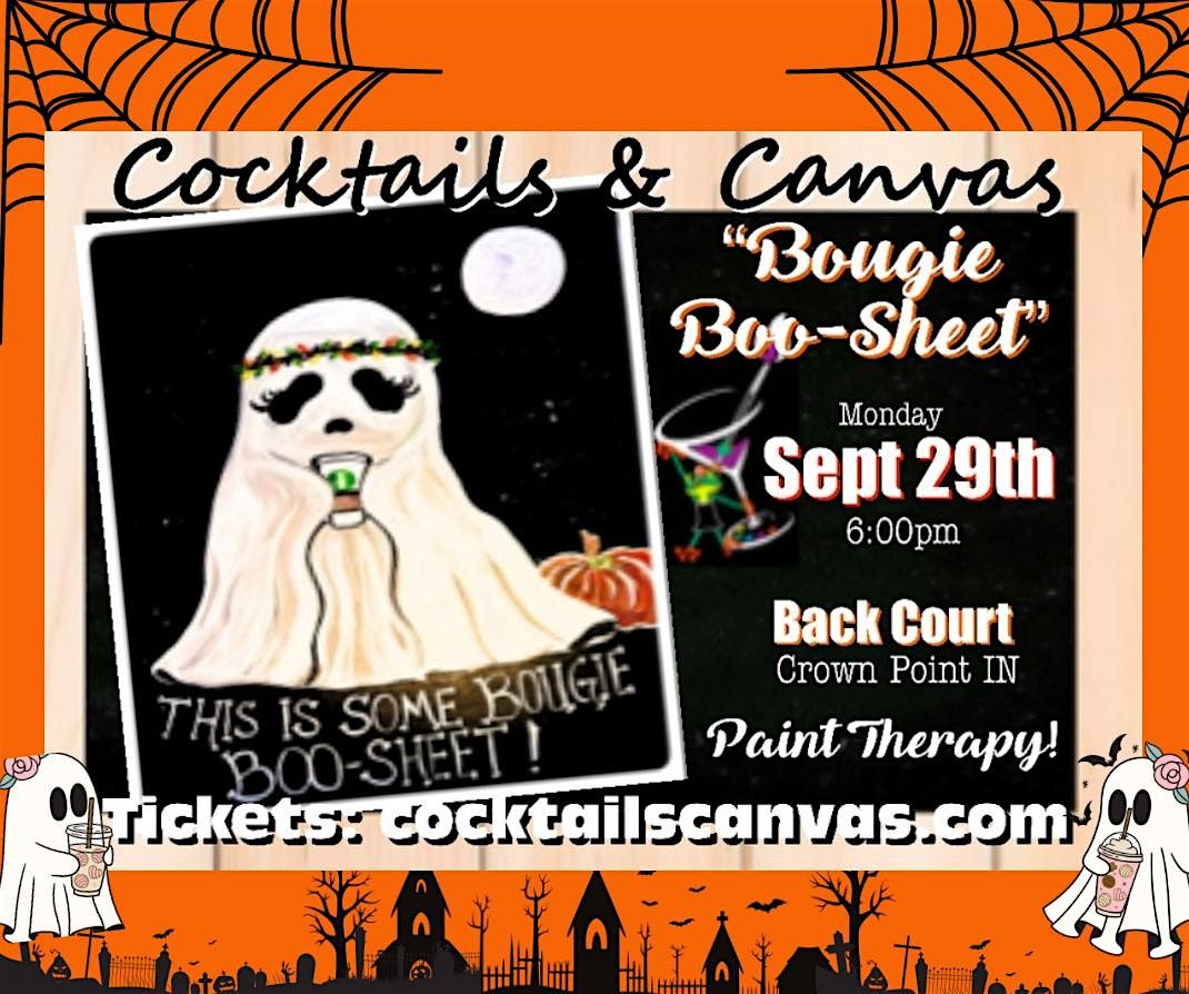 "Bougie Boo-Sheet!" Cocktails & Canvas Fun Halloween Paint & Sip Event, 29 September | AllEvents